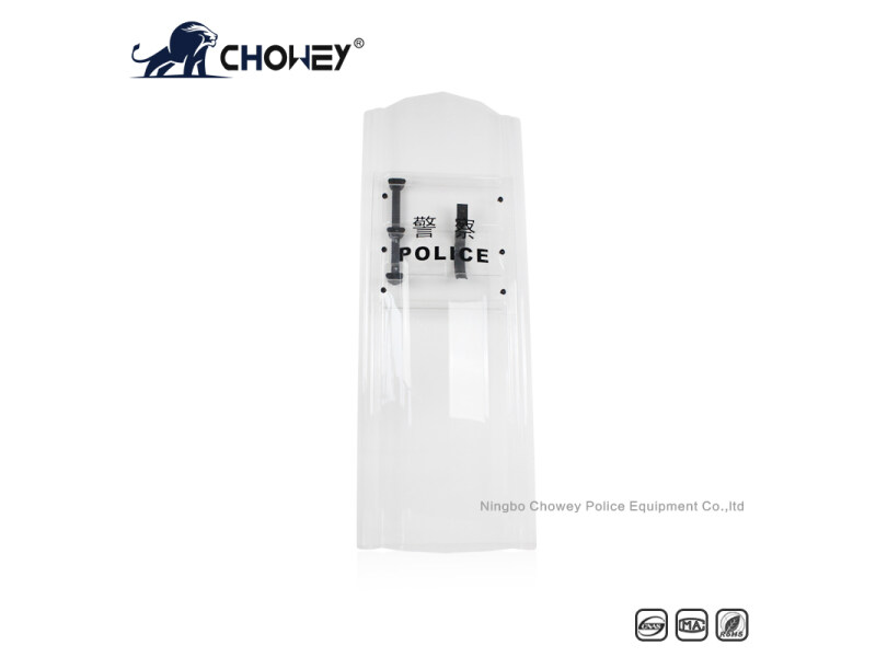 1.6m Extra Long Polycarbonate Anti Riot Shield with Baton Holster Available AS2036